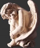 Sleeping Cherub Roman Stone Finish / Fiberglass Sleeping Cherub Roman Stone Finish / Fiberglass