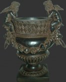 Angel & Lions Urn Bronze Finish / Fiberglass Angel & Lions Urn Bronze Finish / Fiberglass