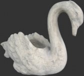 Swan Planter Roman Stone Finish / Fiberglass Swan Planter Roman Stone Finish / Fiberglass