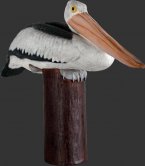 Pelican On Post / Fiberglass Pelican On Post / Fiberglass