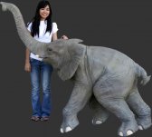 Fiberglass Walking Baby Elephant Fiberglass Walking Baby Elephant