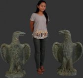 Fiberglass Guardian Eagles / Concrete Verd Finish (SET OF 2) Fiberglass Guardian Eagles / Concrete Verd Finish (SET OF 2)