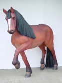 Life Size Fiberglass walking Horse Statue with Realistic Mane Life Size Fiberglass walking Horse Statue with Realistic Mane