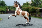 Rearing Indian Horse with Metal Base Rearing Indian Horse with Metal Base