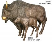 Bronze Buffalo and Calf Statues Bronze Buffalo and Calf Statues