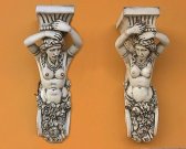 Wall Pillar Lady (Big-set) / Fiberglass Wall Pillar Lady (Big-set) / Fiberglass