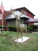 8.2 ft. Giant Bronze Elk 8.2 ft. Giant Bronze Elk