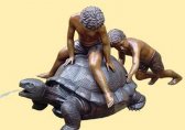 Bronze Boys on the Turtle Bronze Boys on the Turtle