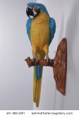 Life Size Blue and Gold Macaw Parrot Statue Life Size Blue and Gold Macaw Parrot Statue