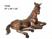 Life Size Bronze Resting Foal Life Size Bronze Resting Foal