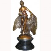 Bronze Nude Girl with Eagle Bronze Nude Girl with Eagle