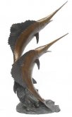 2 Sailfish on Wave Fountain 2 Sailfish on Wave Fountain