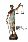 Bronze Blind Justice Bronze Blind Justice