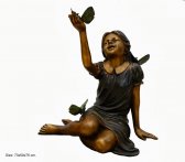 Sitting Girl with Butterfly Sitting Girl with Butterfly