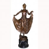 Bronze Dancer with Marble Base Bronze Dancer with Marble Base