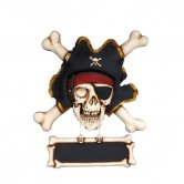 Pirate Skull with Bones Wall Sign Pirate Skull with Bones Wall Sign
