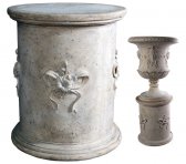 Cylindrical Base with Flowers Cylindrical Base with Flowers