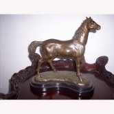 Bronze Horse with Marble Base Bronze Horse with Marble Base