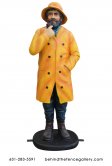 Jer's Fisherman 4ft Tall Raincoat Fisherman Statue Jer's Fisherman 4ft Tall Raincoat Fisherman Statue