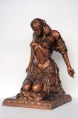 Fiberglass Kneeling Lady 4.5ft. / Bronze Finish Fiberglass Kneeling Lady 4.5ft. / Bronze Finish