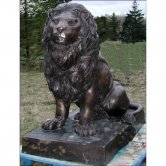 Pair of Bronze sitting Lions Pair of Bronze sitting Lions