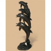Bronze 5 Dolphin Family Fountain Bronze 5 Dolphin Family Fountain