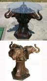 Bronze Elephant Table Base Bronze Elephant Table Base