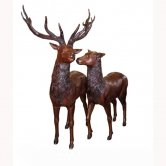 Bronze Deer pair Bronze Deer pair