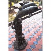 Bronze Two Dolphin Fountain Bronze Two Dolphin Fountain