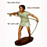 Bronze Boy with a Hose Fountain Bronze Boy with a Hose Fountain