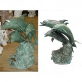 Bronze 3 Dolphins Fountain Bronze 3 Dolphins Fountain