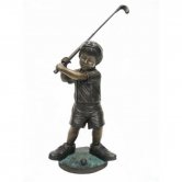 Bronze Boy playing Golf Bronze Boy playing Golf