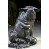 Bronze Pig Family Bronze Pig Family