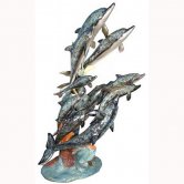 Bronze Ten Dolphins Fountain ( Special Patina ) Bronze Ten Dolphins Fountain ( Special Patina )