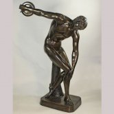 Bronze Life Size Man throwing Disc Bronze Life Size Man throwing Disc