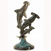 Bronze Three Hammer Head Sharks Bronze Three Hammer Head Sharks