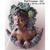 Bronze Girl Wall Fountain Bronze Girl Wall Fountain