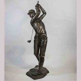 Bronze Life Size Golfer Bronze Life Size Golfer