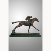 Bronze Jockey on Horse Bronze Jockey on Horse