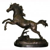 Bronze Horse on Marble Base Bronze Horse on Marble Base