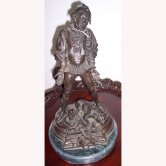 Bronze Man with Dog Bronze Man with Dog