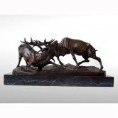 Bronze Fighting Elks Bronze Fighting Elks