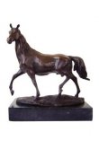 Bronze Horse with Marble Base Bronze Horse with Marble Base