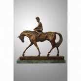 Bronze Jockey on Horse Bronze Jockey on Horse