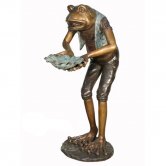 Bronze Frog holding Shell Bronze Frog holding Shell