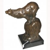 Bronze Bear on Rock Bronze Bear on Rock