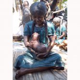 Bronze Girl with Cat Bronze Girl with Cat