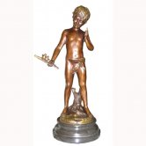 Bronze Boy with Bird Bronze Boy with Bird