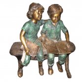 Bronze Children on Bench Bronze Children on Bench
