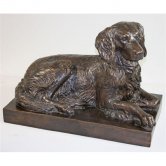 Bronze Laying Dog with Base Bronze Laying Dog with Base